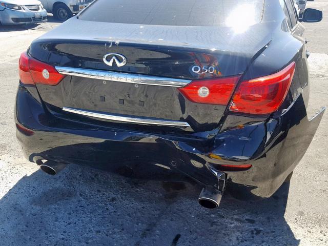 JN1CV7AP8HM641391 - 2017 INFINITI Q50 BASE BLACK photo 9