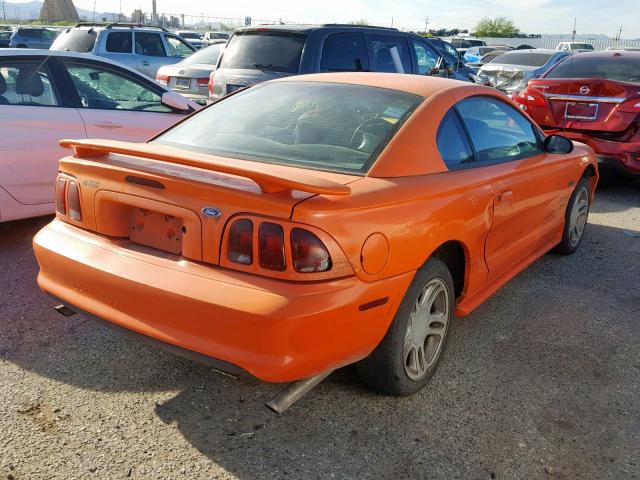 1FALP42X2TF139130 - 1996 FORD MUSTANG GT ORANGE photo 4