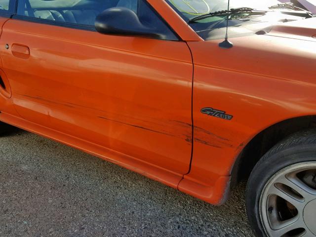 1FALP42X2TF139130 - 1996 FORD MUSTANG GT ORANGE photo 9