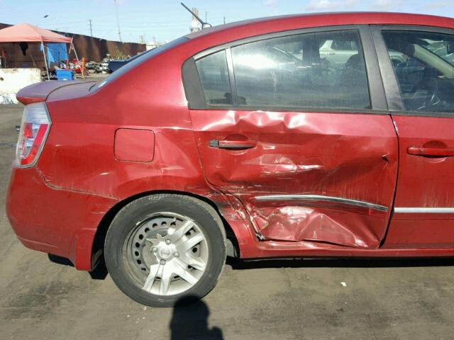 3N1AB6AP0BL680715 - 2011 NISSAN SENTRA 2.0 RED photo 9