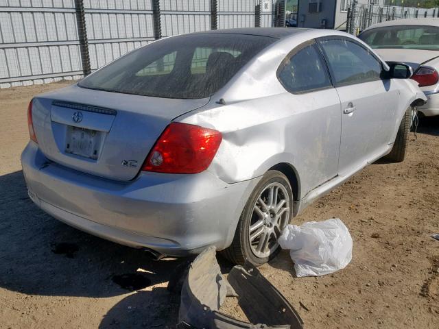 JTKDE167650047112 - 2005 TOYOTA SCION TC SILVER photo 4