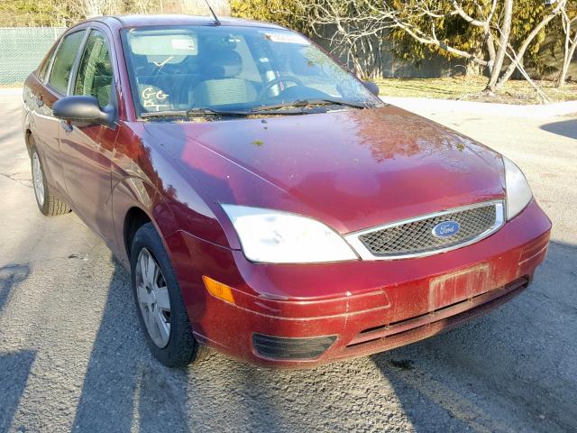 1FAHP34N57W208832 - 2007 FORD FOCUS ZX4 MAROON photo 1