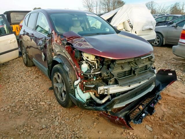 7FARW1H84JE048694 - 2018 HONDA CR-V EXL BURGUNDY photo 1