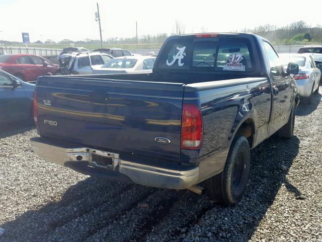 2FTRF17284CA37959 - 2004 FORD F-150 HERI BLUE photo 4