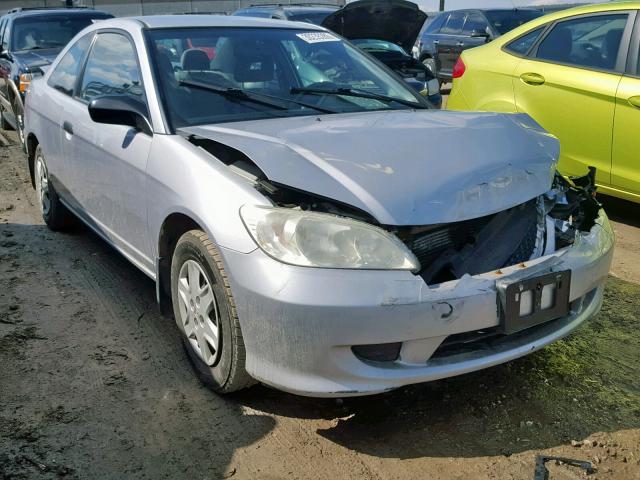 1HGEM22185L019057 - 2005 HONDA CIVIC DX V SILVER photo 1