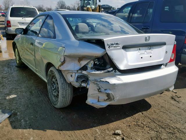 1HGEM22185L019057 - 2005 HONDA CIVIC DX V SILVER photo 3