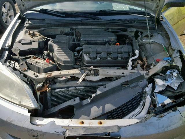 1HGEM22185L019057 - 2005 HONDA CIVIC DX V SILVER photo 7