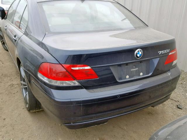 WBAHL83577DT10050 - 2007 BMW 750I BLUE photo 3