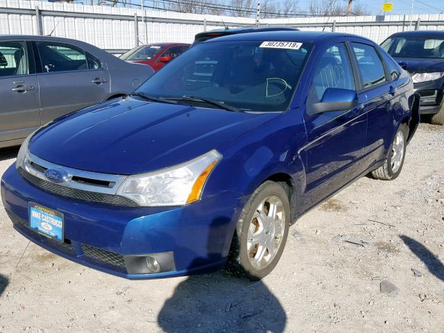 1FAHP36N69W152397 - 2009 FORD FOCUS SES BLUE photo 2