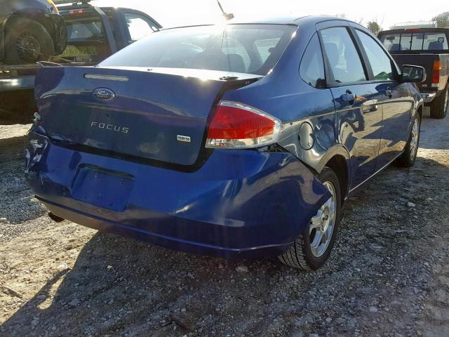 1FAHP36N69W152397 - 2009 FORD FOCUS SES BLUE photo 4