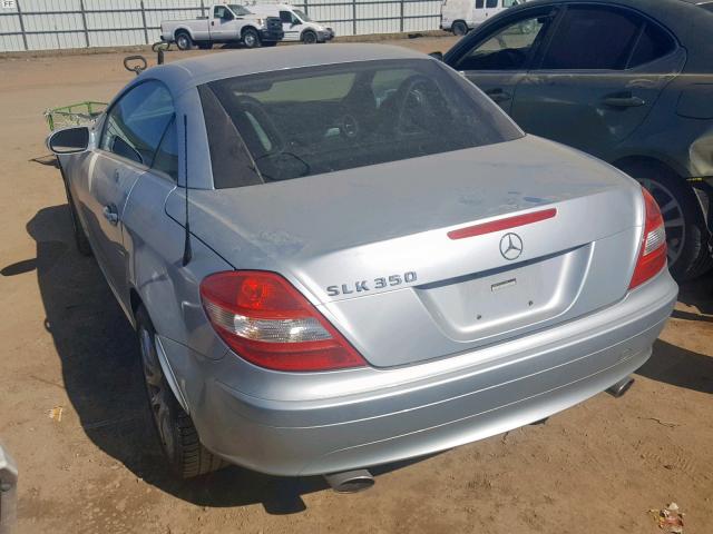 WDBWK56F36F114320 - 2006 MERCEDES-BENZ SLK 350 GRAY photo 3