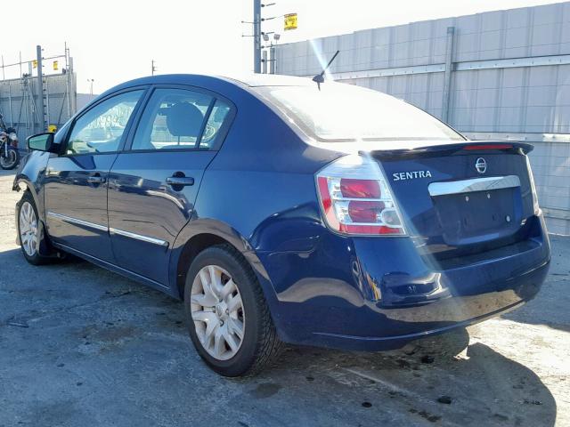 3N1AB6AP9BL614177 - 2011 NISSAN SENTRA 2.0 BLUE photo 3