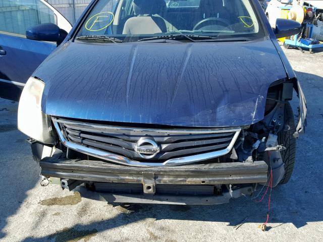 3N1AB6AP9BL614177 - 2011 NISSAN SENTRA 2.0 BLUE photo 9