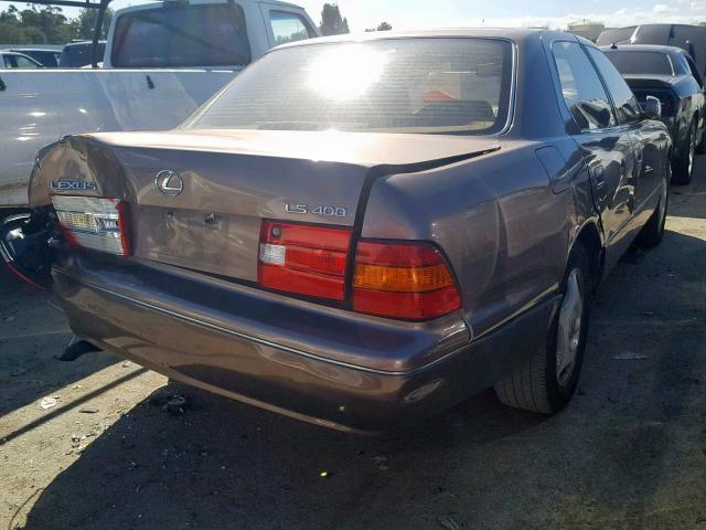 JT8BH28F4W0112054 - 1998 LEXUS LS 400 BEIGE photo 4