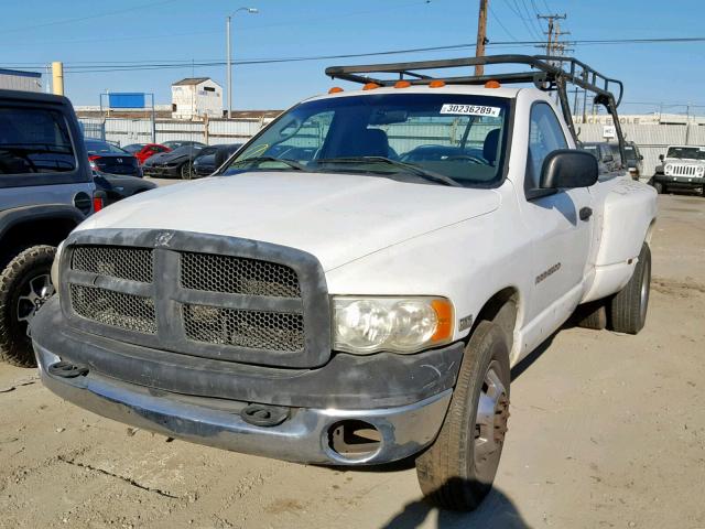 3D7MA46D94G233205 - 2004 DODGE RAM 3500 S WHITE photo 2