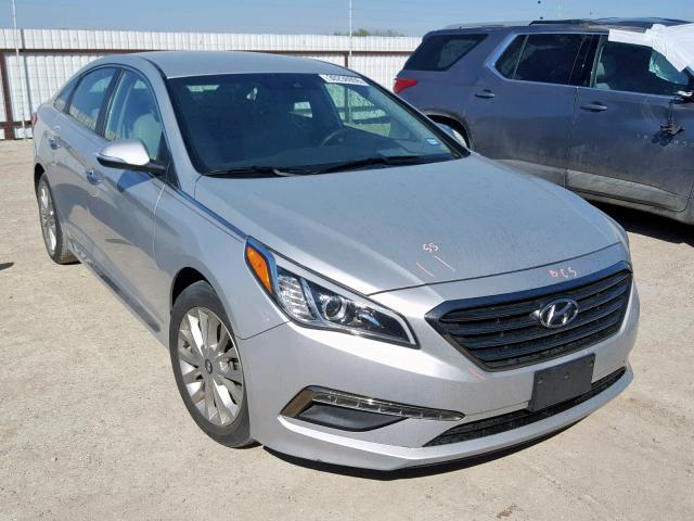 5NPE34AFXFH240983 - 2015 HYUNDAI SONATA SPO SILVER photo 1