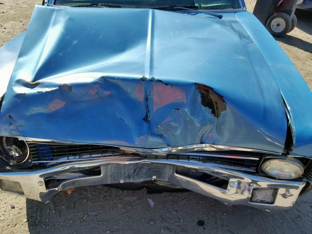 113270W359508 - 1970 CHEVROLET NOVA BLUE photo 7