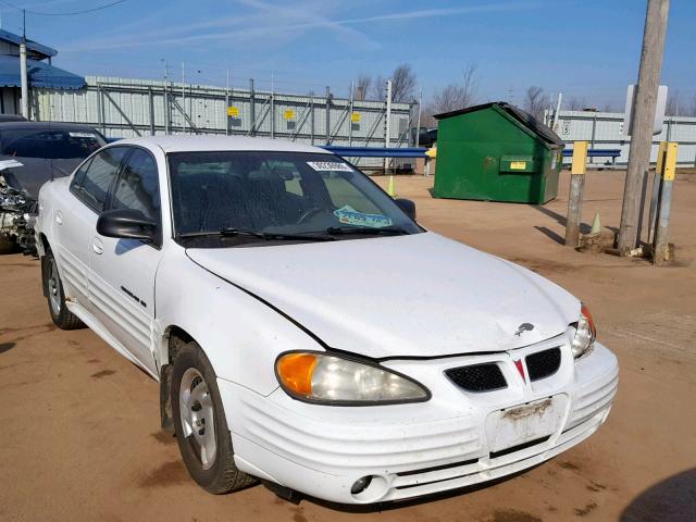 1G2NE52T11M648599 - 2001 PONTIAC GRAND AM S WHITE photo 1