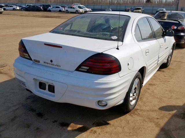 1G2NE52T11M648599 - 2001 PONTIAC GRAND AM S WHITE photo 4