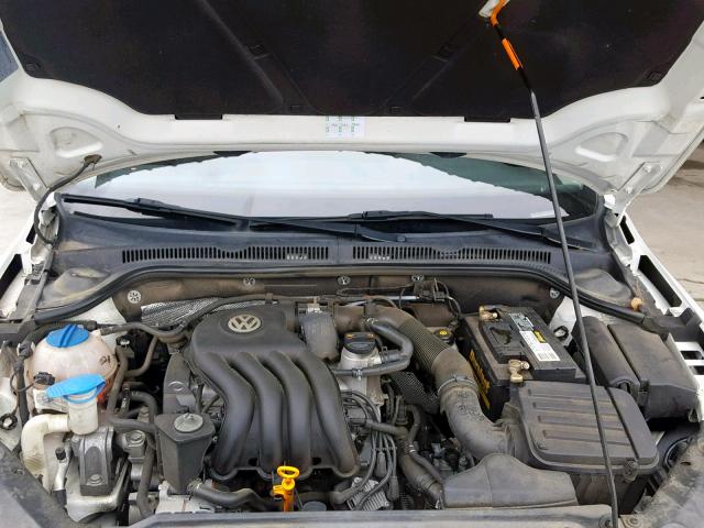 3VW2K7AJ8CM353328 - 2012 VOLKSWAGEN JETTA BASE WHITE photo 7
