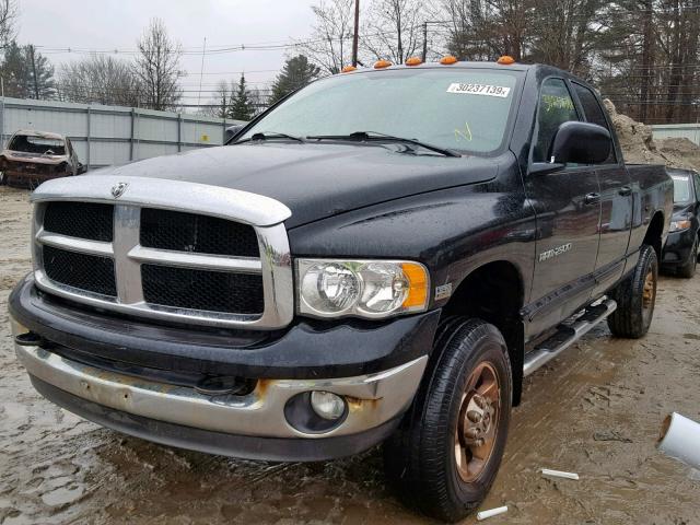 3D7KS28D15G721586 - 2005 DODGE RAM 2500 S შავი ფოტო 2