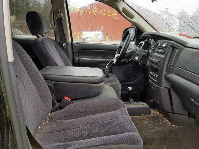 3D7KS28D15G721586 - 2005 DODGE RAM 2500 S შავი ფოტო 5