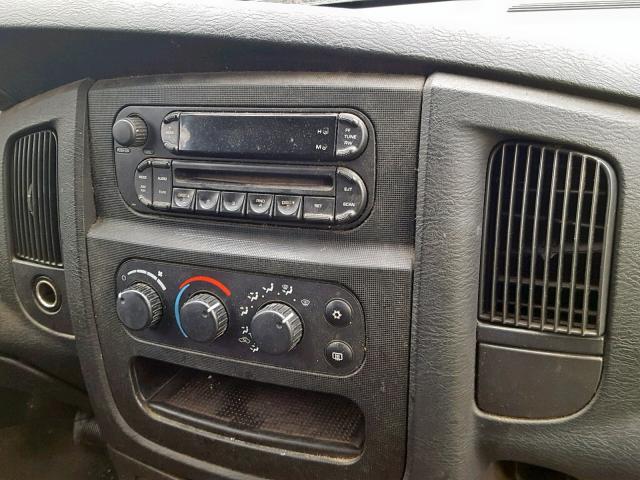 3D7KS28D15G721586 - 2005 DODGE RAM 2500 S შავი ფოტო 9