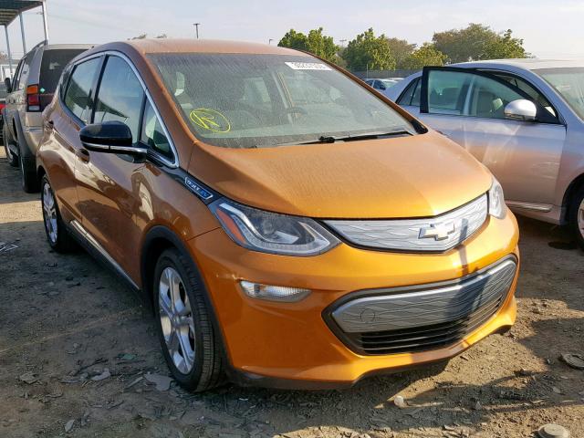 1G1FW6S00H4129264 - 2017 CHEVROLET BOLT EV LT ORANGE photo 1