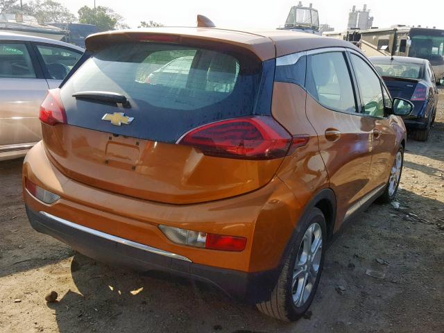 1G1FW6S00H4129264 - 2017 CHEVROLET BOLT EV LT ORANGE photo 4