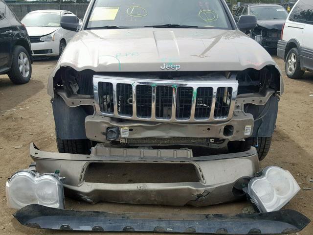 1J4HR58N85C647056 - 2005 JEEP GRAND CHER TAN photo 9