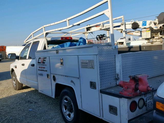 3D7KR28A38G219491 - 2008 DODGE RAM 2500 S თეთრი ფოტო 3