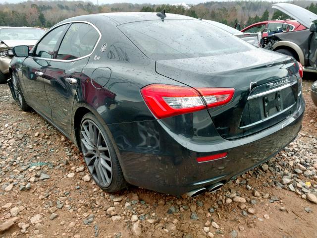 ZAM57XSA5E1085365 - 2014 MASERATI GHIBLI BLACK photo 3