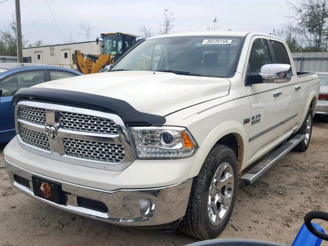 1C6RR7VTXGS410111 - 2016 RAM 1500 LARAM WHITE photo 2