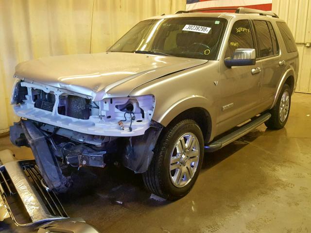 1FMEU75858UA13215 - 2008 FORD EXPLORER L SILVER photo 2