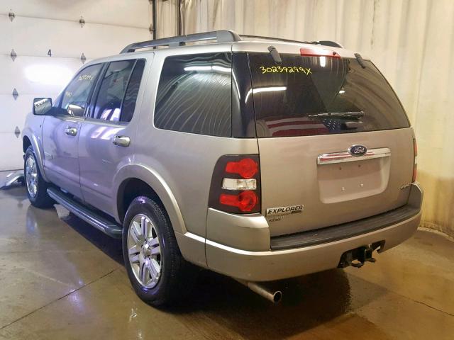 1FMEU75858UA13215 - 2008 FORD EXPLORER L SILVER photo 3