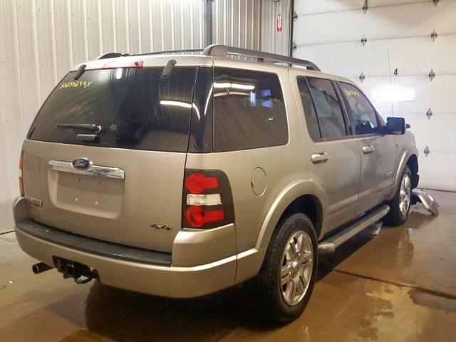 1FMEU75858UA13215 - 2008 FORD EXPLORER L SILVER photo 4