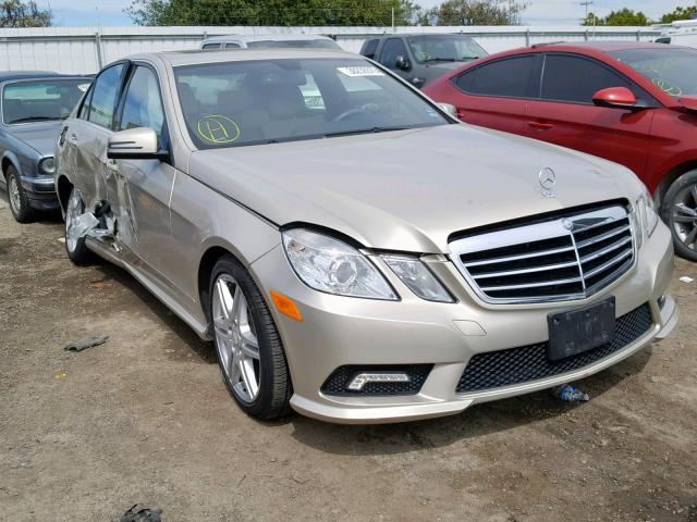 WDDHF5GB9BA275990 - 2011 MERCEDES-BENZ E 350 BEIGE photo 1