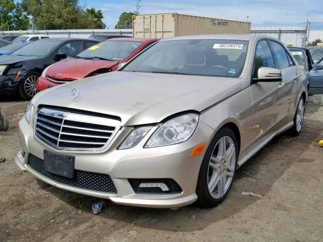 WDDHF5GB9BA275990 - 2011 MERCEDES-BENZ E 350 BEIGE photo 2