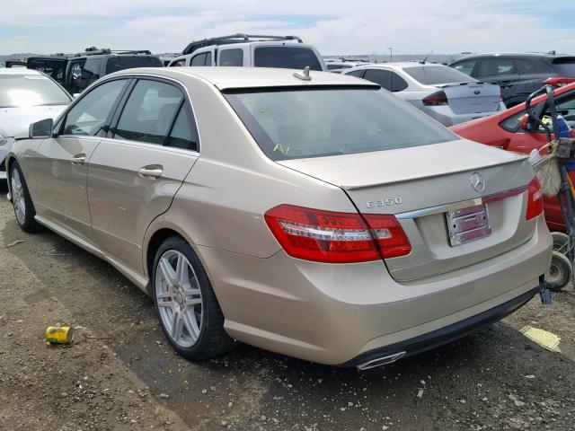 WDDHF5GB9BA275990 - 2011 MERCEDES-BENZ E 350 BEIGE photo 3