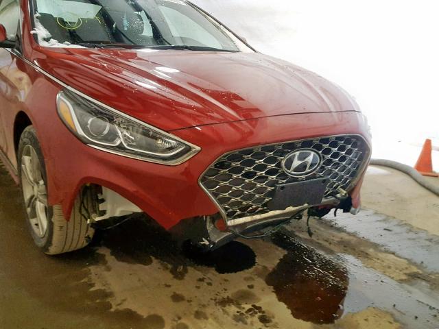 5NPE34AF6JH720835 - 2018 HYUNDAI SONATA SPO RED photo 9