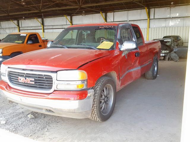 2GTEC19T3Y1316752 - 2000 GMC NEW SIERRA RED photo 2