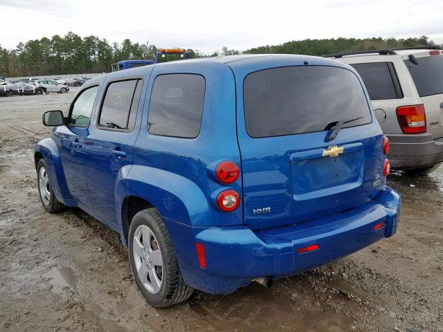 3GNCA13B69S575584 - 2009 CHEVROLET HHR LS BLUE photo 3