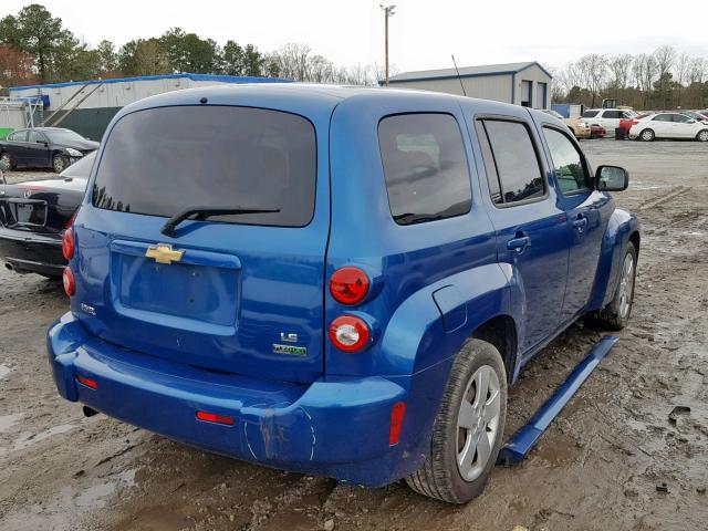 3GNCA13B69S575584 - 2009 CHEVROLET HHR LS BLUE photo 4