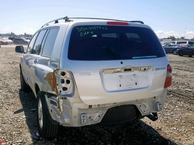 JTEGD21AX60144617 - 2006 TOYOTA HIGHLANDER SILVER photo 3