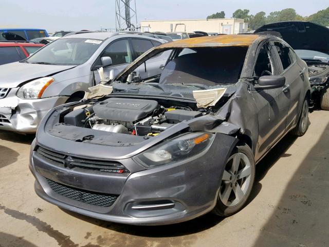 1C3CDFBB6FD435808 - 2015 DODGE DART SXT GRAY photo 2