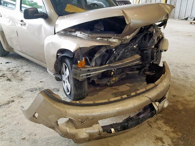 3GNCA13D58S676471 - 2008 CHEVROLET HHR LS Ոսկեգույն լուսանկար 9