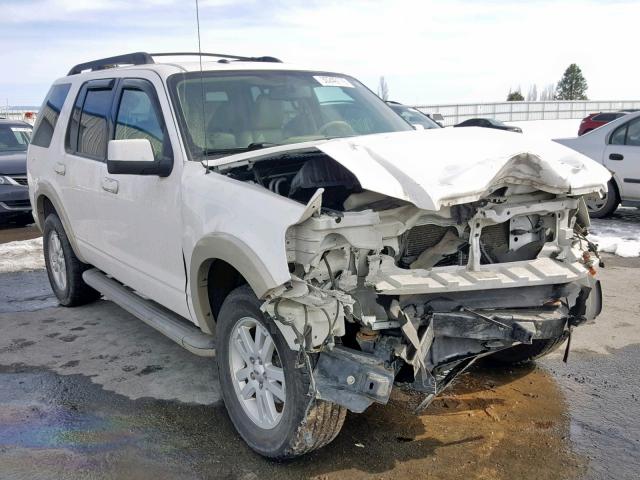 1FMEU7EE9AUA27078 - 2010 FORD EXPLORER E WHITE photo 1