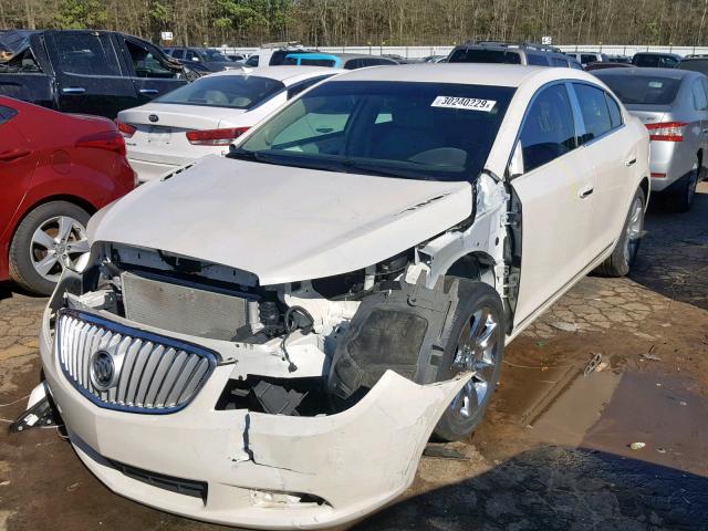 1G4GE5EV9AF319263 - 2010 BUICK LACROSSE C WHITE photo 2