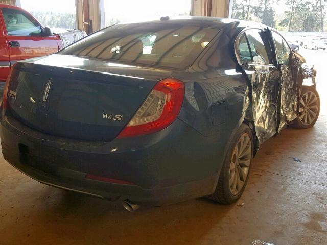 1LNHL9DK7DG613767 - 2013 LINCOLN MKS BLUE photo 4