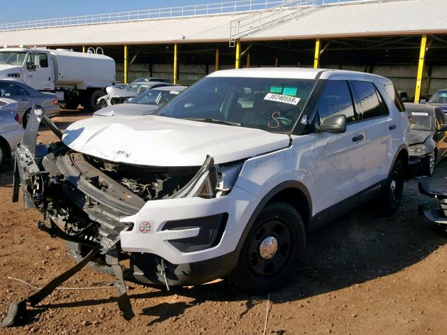 1FM5K8AR6GGB65849 - 2016 FORD EXPLORER P WHITE photo 2